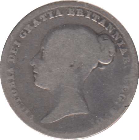 1845 SIXPENCE ( FAIR ) 8 - SIXPENCE - Cambridgeshire Coins