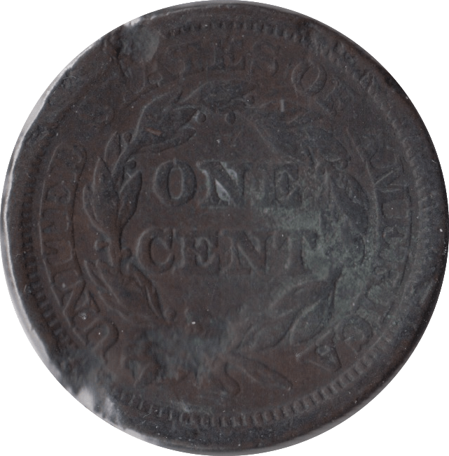 1845 USA ONE CENT - WORLD COINS - Cambridgeshire Coins