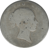 1845 HALFCROWN ( POOR ) - Halfcrown - Cambridgeshire Coins