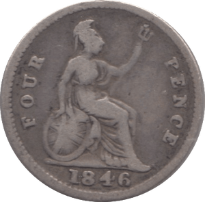 1846 FOURPENCE ( FAIR ) 8 - Fourpence - Cambridgeshire Coins