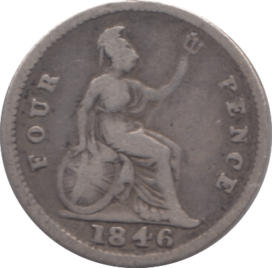 1846 FOURPENCE ( FAIR ) 8 - Fourpence - Cambridgeshire Coins