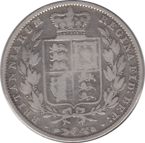 1846 HALFCROWN ( FINE ) 6 - Halfcrown - Cambridgeshire Coins