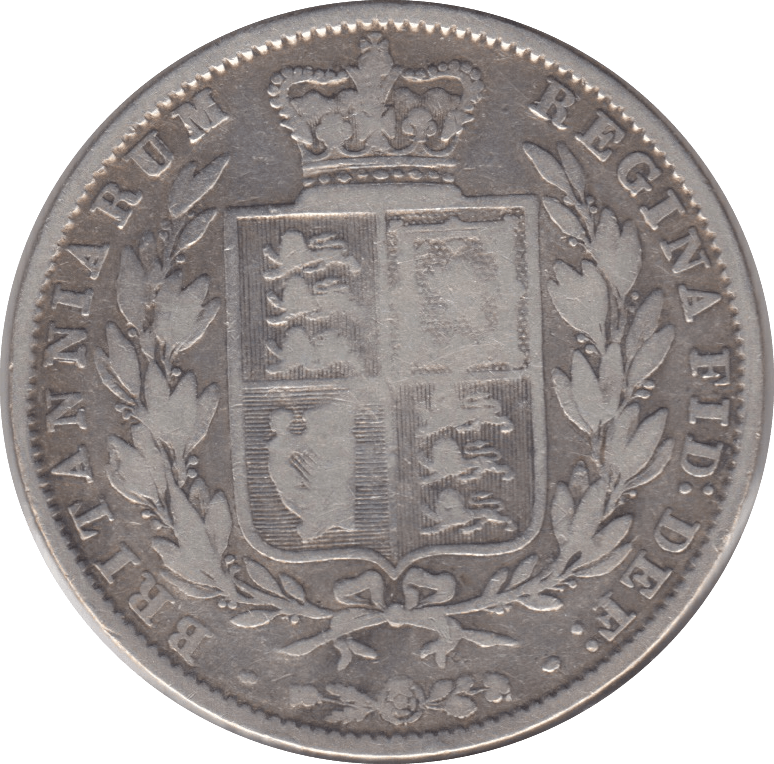 1846 HALFCROWN ( FINE ) 6 - Halfcrown - Cambridgeshire Coins