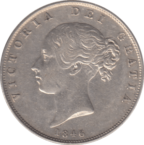 1846 HALFCROWN ( GVF ) - Halfcrown - Cambridgeshire Coins