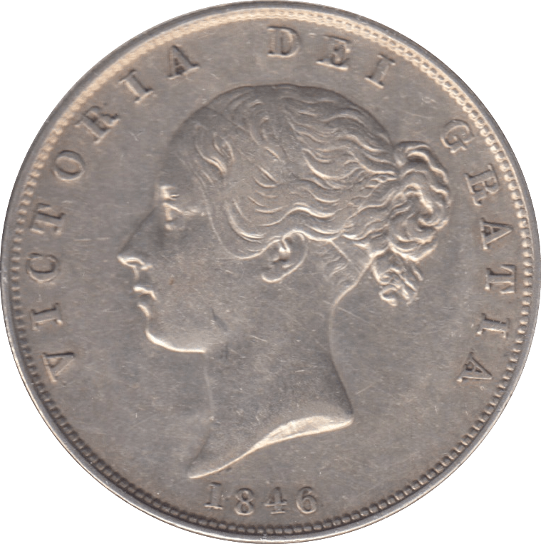 1846 HALFCROWN ( GVF ) - Halfcrown - Cambridgeshire Coins