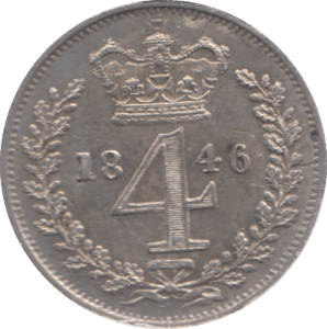 1846 MAUNDY FOURPENCE ( AUNC ) - Maundy Coins - Cambridgeshire Coins