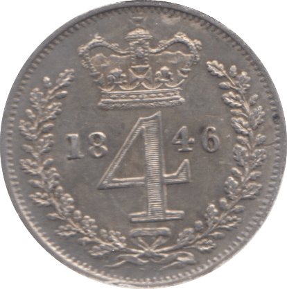 1846 MAUNDY FOURPENCE ( AUNC ) - Maundy Coins - Cambridgeshire Coins