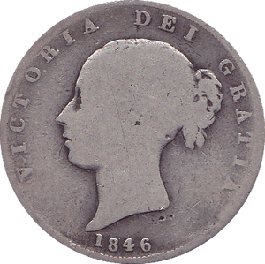 1846 HALFCROWN ( FAIR ) D - Halfcrown - Cambridgeshire Coins