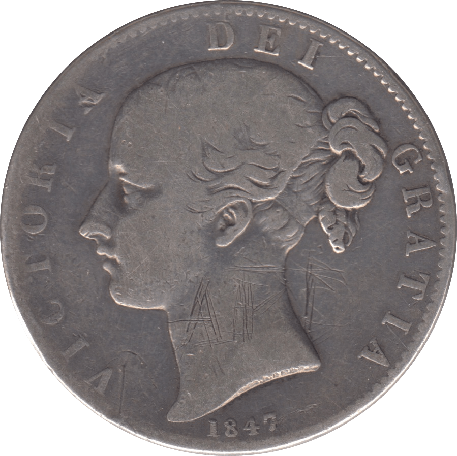 1847 CROWN ( GF ) CINQUEFOIL - Crown - Cambridgeshire Coins