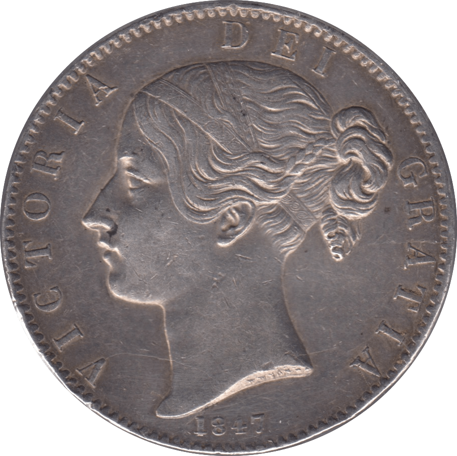 1847 CROWN ( GVF ) - Crown - Cambridgeshire Coins