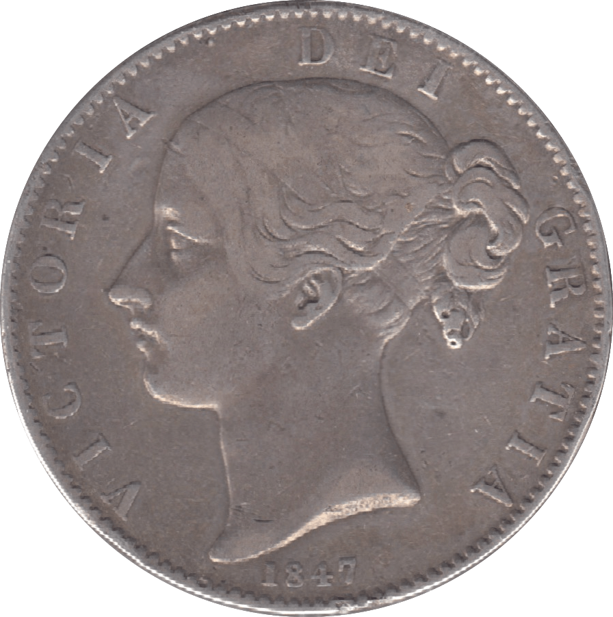 1847 CROWN ( VF ) 14 - Crown - Cambridgeshire Coins