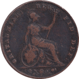 1847 FARTHING ( FAIR ) - Farthing - Cambridgeshire Coins