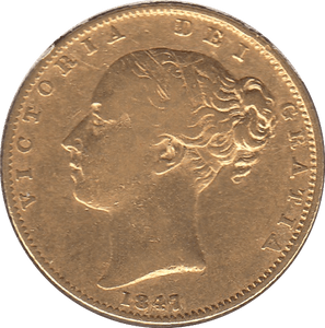 1847 GOLD SOVEREIGN ( VF ) - Sovereign - Cambridgeshire Coins