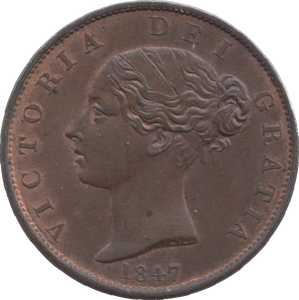 1847 HALFPENNY ( BU ) - Halfpenny - Cambridgeshire Coins