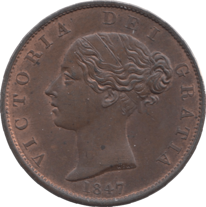 1847 HALFPENNY ( BU ) - Halfpenny - Cambridgeshire Coins