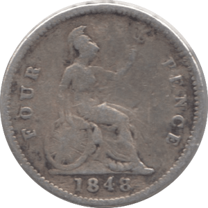 1848 FOURPENCE ( FAIR ) - Fourpence - Cambridgeshire Coins