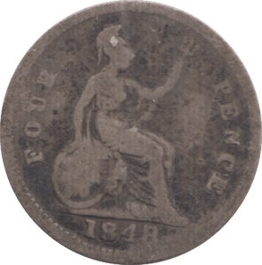 1848 FOURPENCE ( FAIR ) - Fourpence - Cambridgeshire Coins