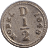 1848 HALF D ( TOY MONEY ) - TOY MONEY - Cambridgeshire Coins