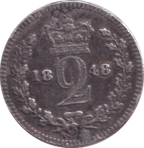 1848 MAUNDY TWOPENCE ( GF ) - Maundy Coins - Cambridgeshire Coins