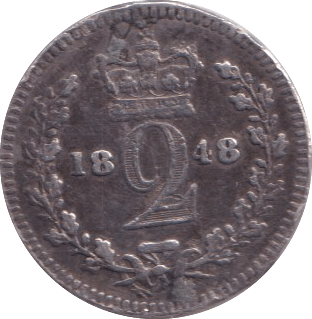 1848 MAUNDY TWOPENCE ( GF ) - Maundy Coins - Cambridgeshire Coins