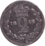 1848 MAUNDY TWOPENCE ( GF ) - Maundy Coins - Cambridgeshire Coins