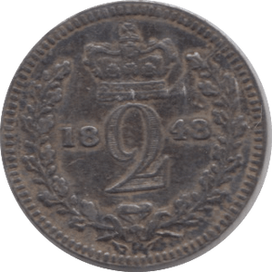 1848 MAUNDY TWOPENCE ( GVF ) - Maundy Coins - Cambridgeshire Coins