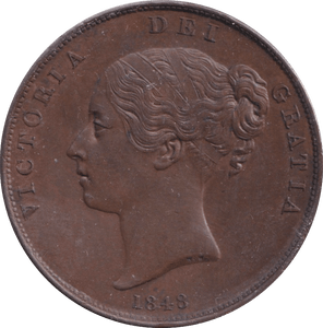 1848 PENNY ( AUNC ) - Penny - Cambridgeshire Coins