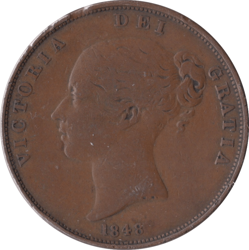 1848 PENNY ( FINE ) - Penny - Cambridgeshire Coins