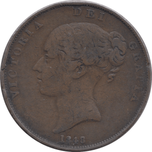 1848 PENNY ( FINE ) - Penny - Cambridgeshire Coins