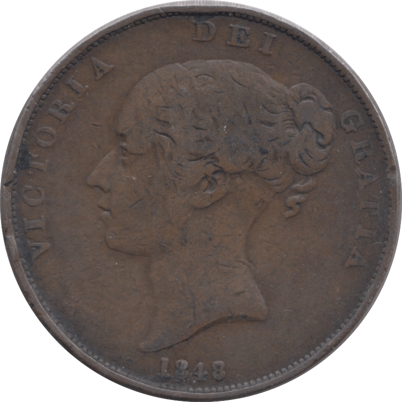 1848 PENNY ( FINE ) - Penny - Cambridgeshire Coins