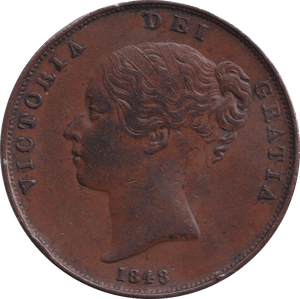 1848 PENNY ( GVF ) - Penny - Cambridgeshire Coins