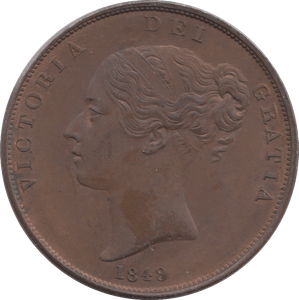 1848 PENNY ( UNC ) - Penny - Cambridgeshire Coins