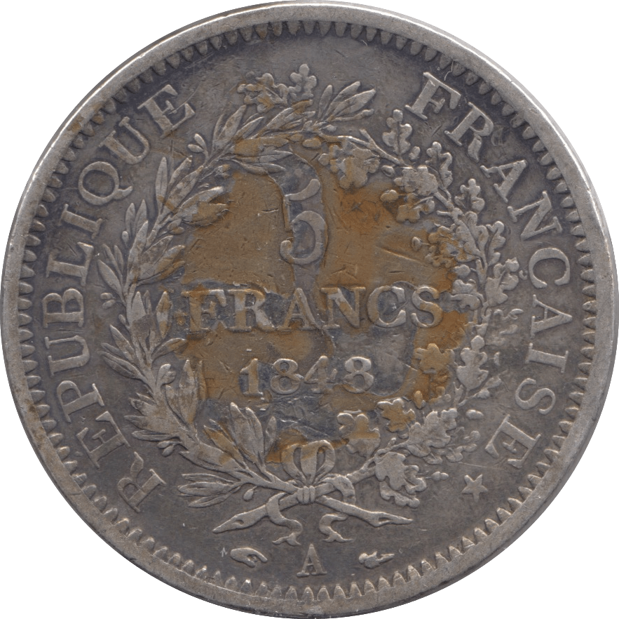 1848 SILVER 10 FRANCS FRANCE - SILVER WORLD COINS - Cambridgeshire Coins