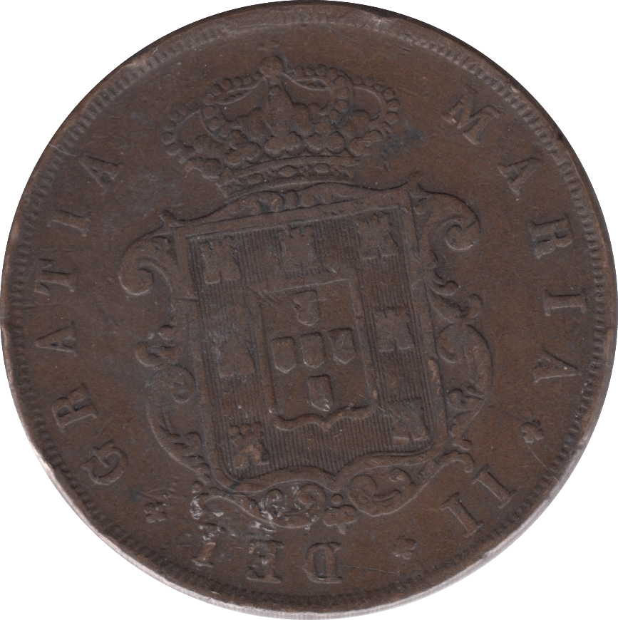 1849 20 CENTAVOS PORTUGAL - WORLD COINS - Cambridgeshire Coins