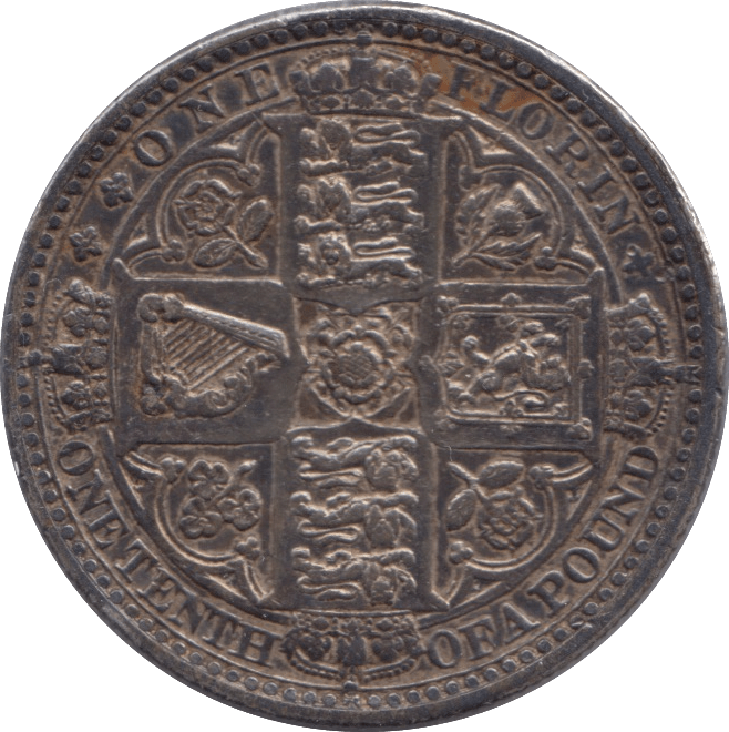 1849 FLORIN ( EF ) - FLORIN - Cambridgeshire Coins