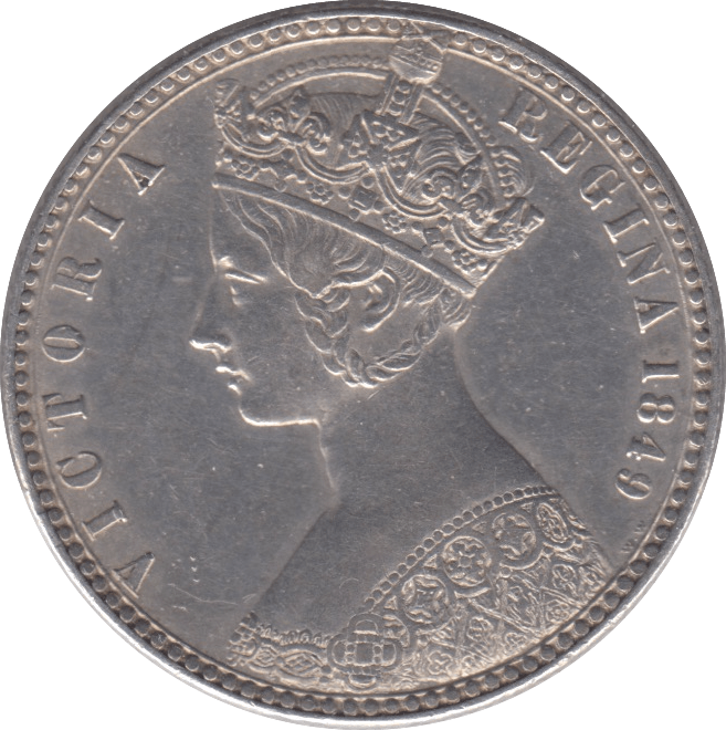 1849 FLORIN ( EF ) - Florin - Cambridgeshire Coins