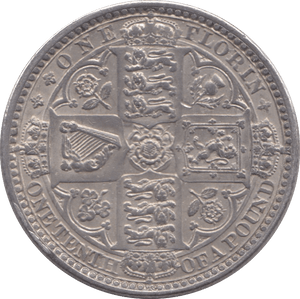 1849 FLORIN ( EF ) - Florin - Cambridgeshire Coins