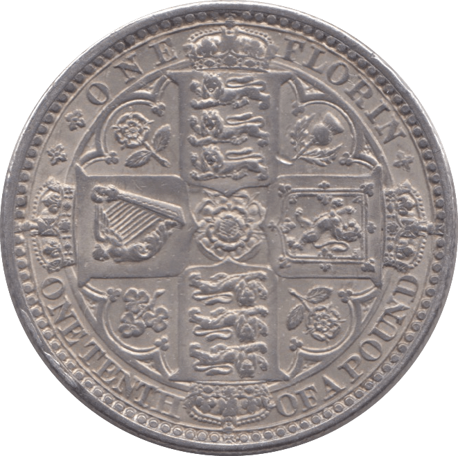 1849 FLORIN ( EF ) - Florin - Cambridgeshire Coins