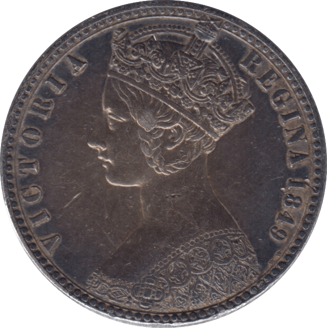 1849 FLORIN ( EF ) - FLORIN - Cambridgeshire Coins