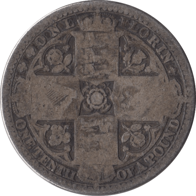 1849 FLORIN ( FAIR ) - FLORIN - Cambridgeshire Coins