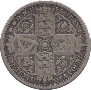 1849 FLORIN ( FINE ) - Florin - Cambridgeshire Coins