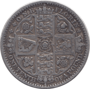 1849 FLORIN ( GF ) - Florin - Cambridgeshire Coins