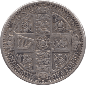 1849 FLORIN GODLESS ( GF ) 3 - Florin - Cambridgeshire Coins