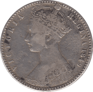 1849 FLORIN GODLESS ( GF ) 3 - Florin - Cambridgeshire Coins