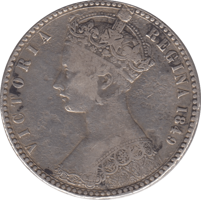 1849 FLORIN GODLESS ( GF ) 3 - Florin - Cambridgeshire Coins
