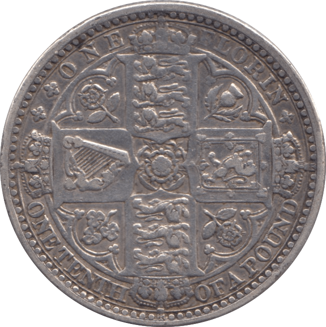 1849 FLORIN ( GVF ) - Florin - Cambridgeshire Coins