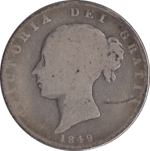 1849 HALFCROWN ( FAIR ) - Halfcrown - Cambridgeshire Coins