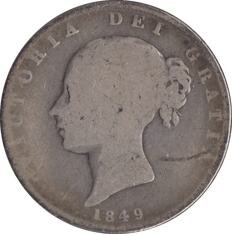 1849 HALFCROWN ( FAIR ) - Halfcrown - Cambridgeshire Coins