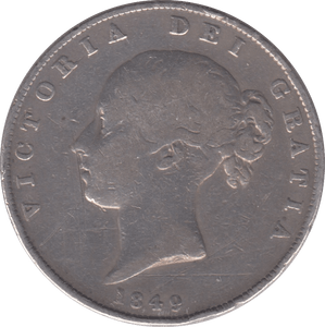 1849 HALFCROWN ( NF ) - HALFCROWN - Cambridgeshire Coins