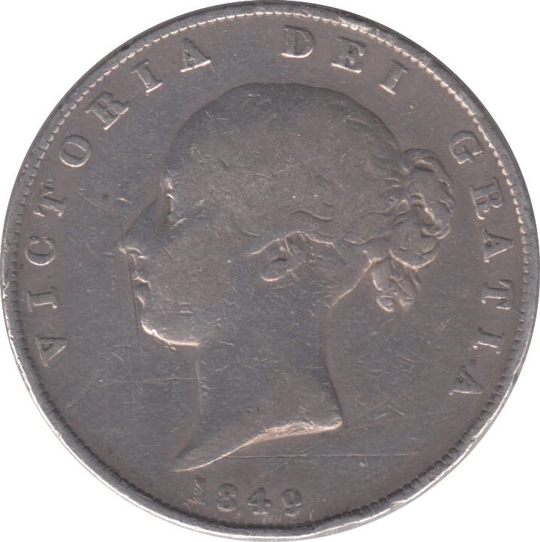 1849 HALFCROWN ( NF ) - HALFCROWN - Cambridgeshire Coins
